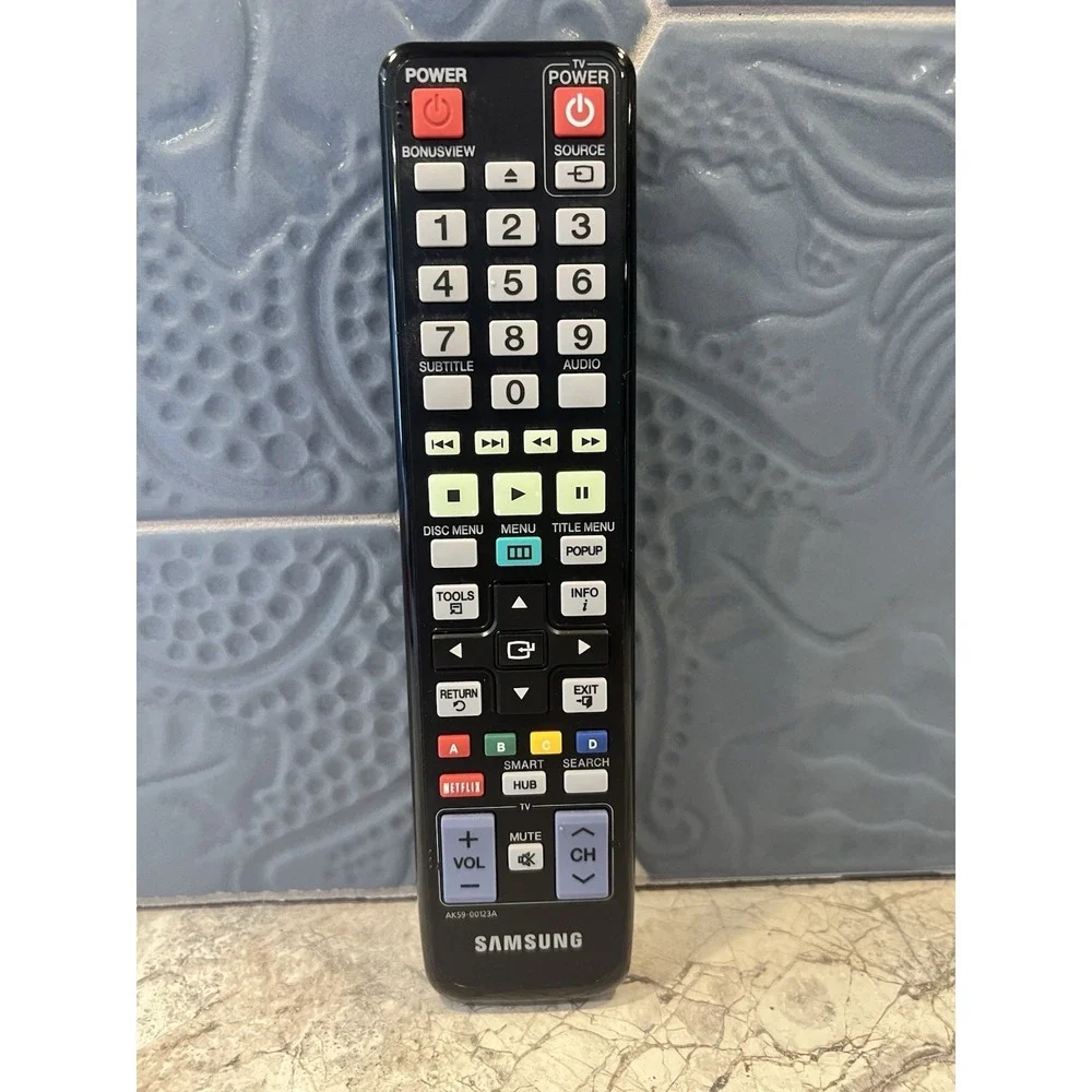 Genuine Samsung AK59-00123A TV Blu-Ray Remote Control Netflix Smart Hub Tested